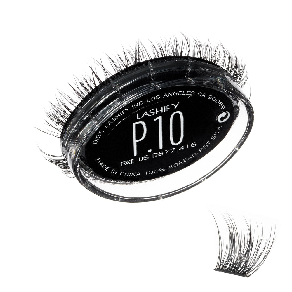 Lashify Plushy 10mm Gossamer lashes close-up for luxurious volume.