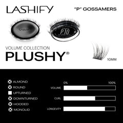 Lashify Plushy flat spinebase detail for easy application.
