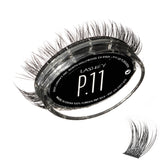 Lashify Plushy Gossamer 11mm lashes closeup, black, natural-looking daily volume.