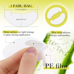 LASHVIEW aloe vera enriched eye pads soothe skin during lash services