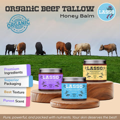 LASSO TALLOW grass-fed tallow from Wisconsin farms signals trusted sourcing.