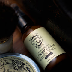 Lather & Wood balm dispenser illustrates easy, precise application