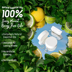 Lather Valley lemon-leaf-rosemary-mint steamer creates focused, refreshing moments in your routine.
