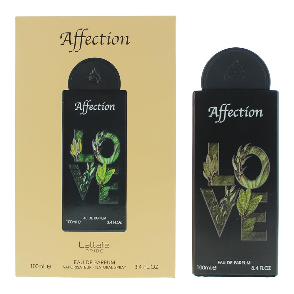 Lattafa Affection bottle pour reveals an elegant floral scent for everyday wear.