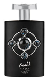 Lattafa Al Qiam Silver bottle front view, ideal for daily wear.
