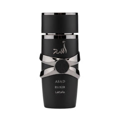 Lattafa Asad Elixir EDP 100ml bottle for bold evening wear.