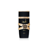 Lattafa Asad perfume bottle 100ml, long-lasting unisex fragrance for daily wear.