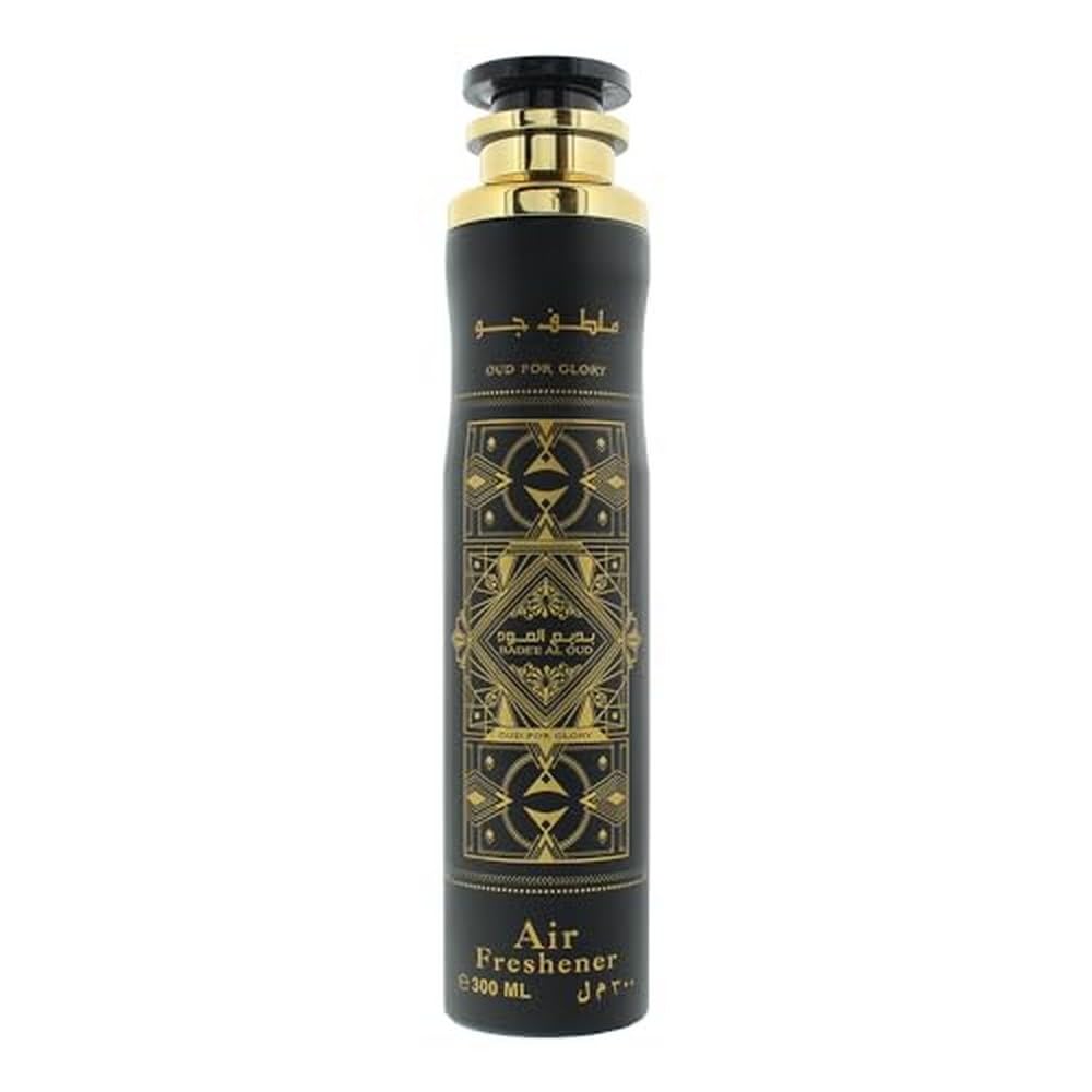 Lattafa Badee Al Oud For Glory bottle pour for long-lasting room scent