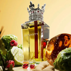Lattafa Dynasty bergamot-ginger note close-up suggests bright daytime freshness.