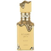 Lattafa Eclaire Banoffi bottle close-up, ideal for dessert-inspired evenings and everyday sweetness.