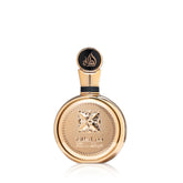 Lattafa Fakhar Gold Extrait bottle closeup for a premium, long-lasting impression.