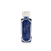 Lattafa Hayaati Al Maleky bottle front view for timeless style and confident wear.