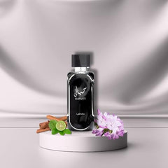 Lattafa Hayaati base notes musk and vanilla for lasting comfort and subtle sweetness.
