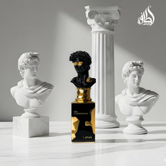 Lattafa His Confession top notes mandarin and cinnamon evoke fresh energy.