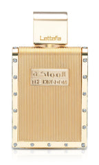 Lattafa The Kingdom bottle-front view highlighting regal design and modern bottle appeal