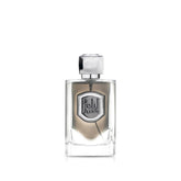 Lattafa Liam Grey bottle closeup for versatile day-to-night wear.