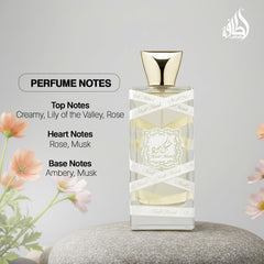 Lattafa Musk Mood outer packaging presents premium unisex fragrance.