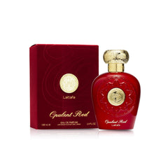 Lattafa Opulent Red vanity shot shows versatile evening fragrance.