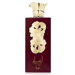 Lattafa Pride Ansaam Gold bottle front with luxe gold design for premium impression