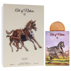 Lattafa Pride Art of Nature II middle-notes highlight orange blossom and rose for refined floral charm.