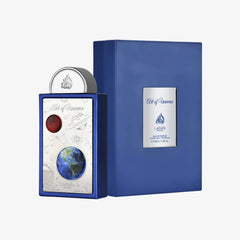 Lattafa Pride Art of Universe top-notes visualization highlighting bergamot and mandarin for fresh daytime energy.