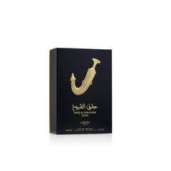 Lattafa Pride Ishq Al Shuyukh Gold packaging looks gift-ready and luxurious.