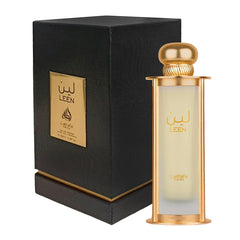 Lattafa Pride Leen packaging box highlighting gift-ready presentation.
