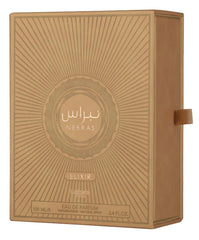 Lattafa Pride Nebras Elixir box packaging – premium gifting sensation for fragrance lovers.
