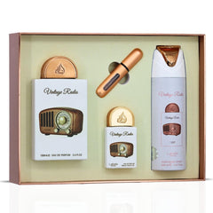 Lattafa Pride Vintage Radio perfumed spray 200ml highlights warm base with sandalwood and oud for lasting presence.