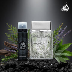 Lattafa Pure Musk middle notes blend musk, rose, and sugar for a soft heart.