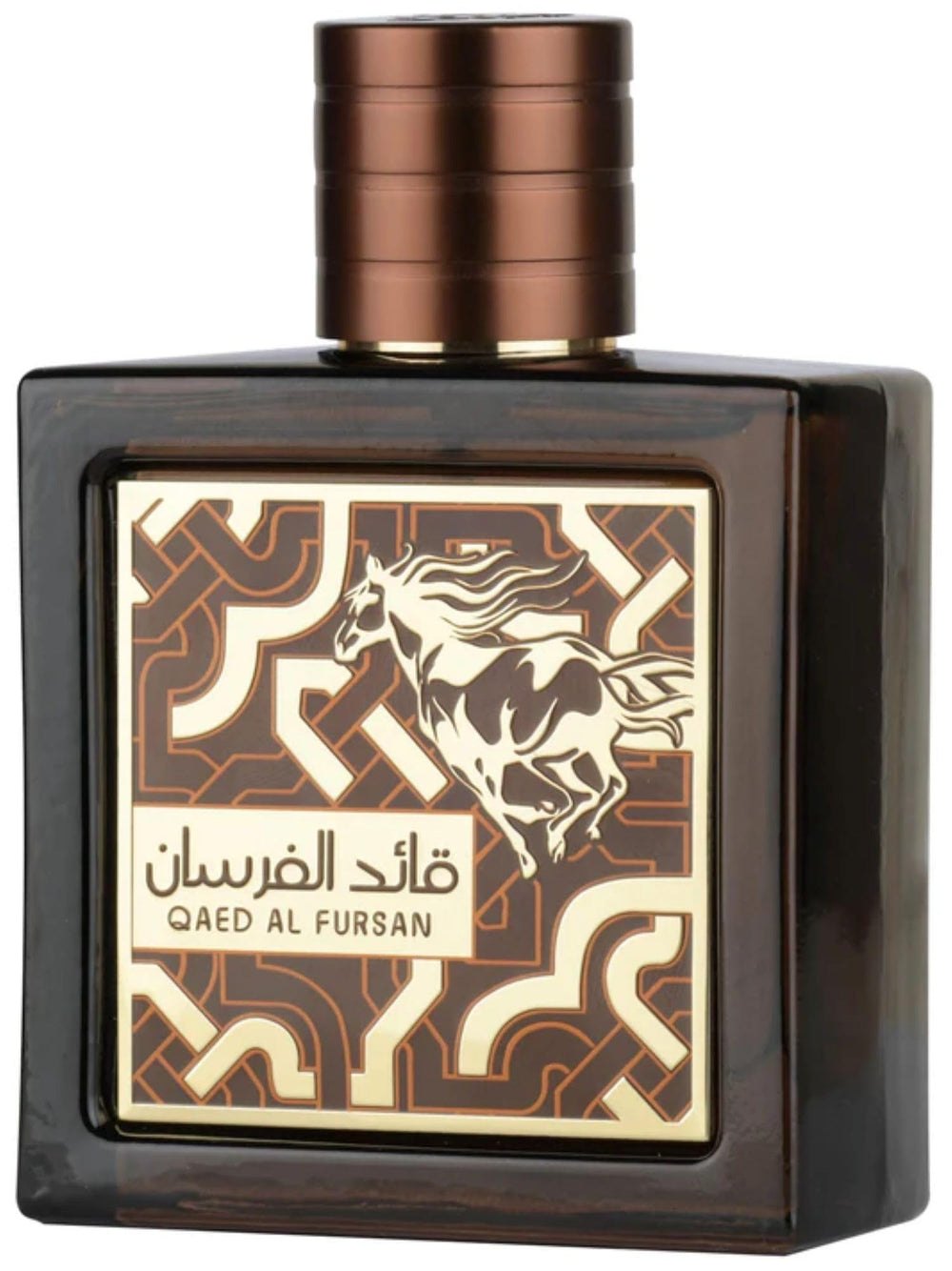 Lattafa Qaed Al Fursan Untamed bottle-front shows bold amber-spicy profile for evening wear