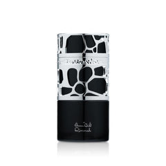 Lattafa Qimmah bottle with top notes suggests a fresh, confident first impression.