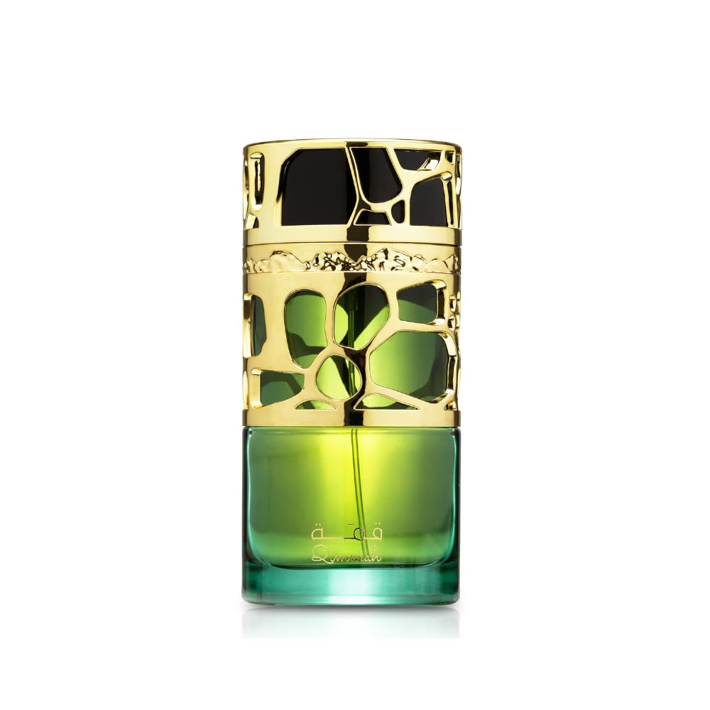 Lattafa Qimmah EDP bottle, elegant design for confident everyday elegance