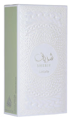 Lattafa Sherif bottle design modern sleek for display or gifting