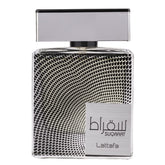 Lattafa Suqraat EDP bottle closeup for daily masculine fragrance.