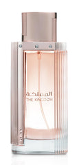 Lattafa The Kingdom bottle-front view signaling elegant confidence for evening wear