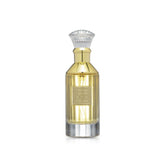 Lattafa Velvet Oud bottle front view highlighting warm amber scent for evenings