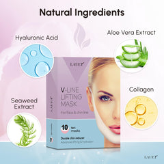 Lauer Cosmetic collagen-infused mask closeup suggests moisturizing and smoothing potential