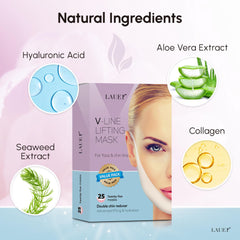 LAUER COSMETIC aloe vera infusion visible on mask surface for soothing moisturization