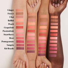 Blush Color Infusion applied to cheek demonstrates natural warmth and long wear in Chai shade.