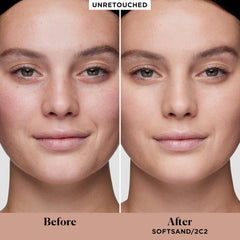 Laura Mercier Real Flawless Weightless Foundation wrist swatches highlight natural finish and blendability
