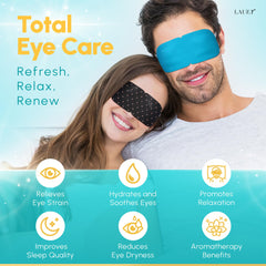 LAUER COSMETIC chamomile eye steam mask ready to ease tension and soothe eyes