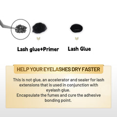 LAVALANDO IB Beauty primer bottle ready to prep lashes for stronger bonding.