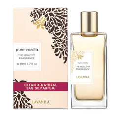 Close-up of vanilla and heliotrope notes for daily-wear warmth from Lavanila