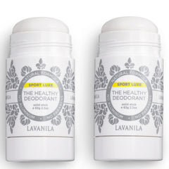 Lavanila Sport Luxe close-up texture with natural sheen and non-greasy finish.