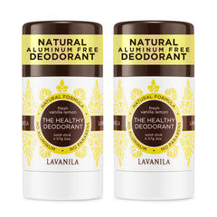 Lavanila Vanilla Lemon deodorant stick close-up showing smooth glide for daily freshness