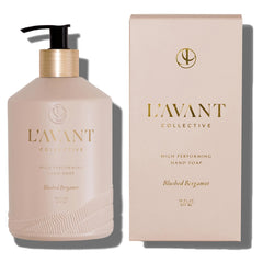 L’AVANT Collective Blushed Bergamot bottle front offers a luxurious hand wash experience.
