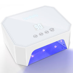 Lavinda 54W UV lamp front view shows compact pro design for gel nails