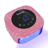 Lavinda cordless UV nail lamp front view for on-the-go gel manicures.