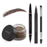 LAVONE eyebrow pen 2-in-1 close-up for natural hair-like strokes